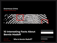 Tablet Screenshot of enormouscrime.com